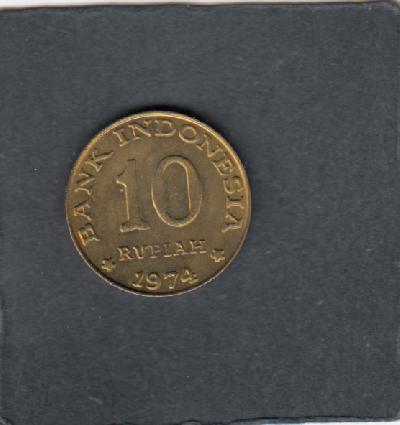 Beschrijving: 10 Rupiah  F.A.O. 